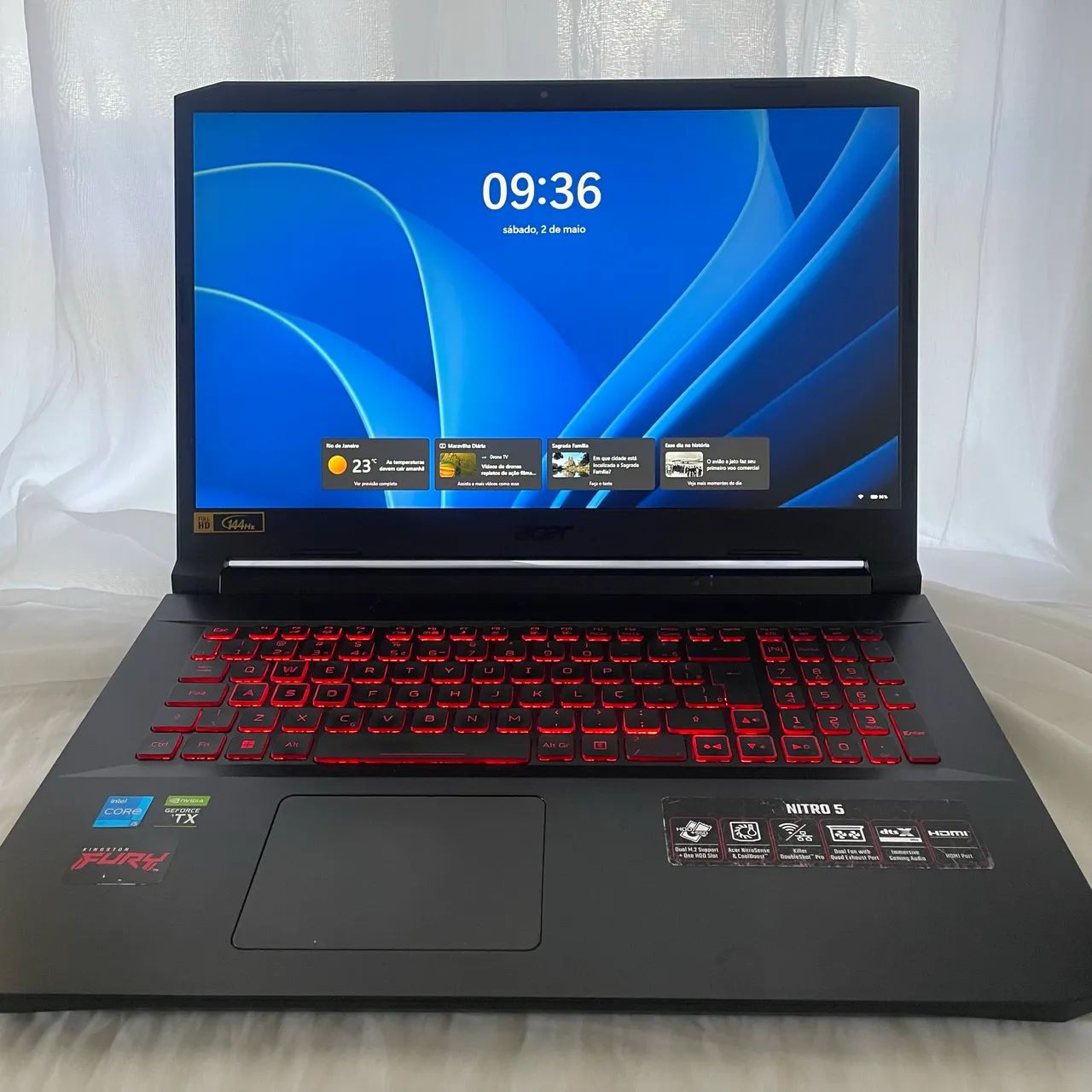 Notebook Gamer Nitro 5 i5 11400H | RTX 3050