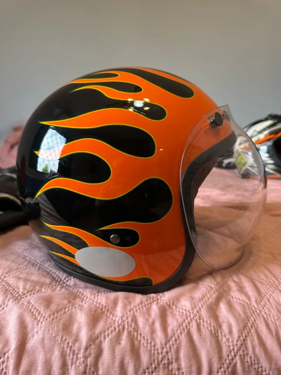 Capacete lucca flames seminovo - Foto 2