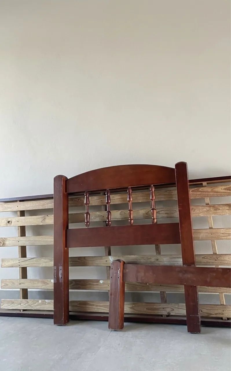 Cama de Solteiro em Madeira + Colchão - Foto 3