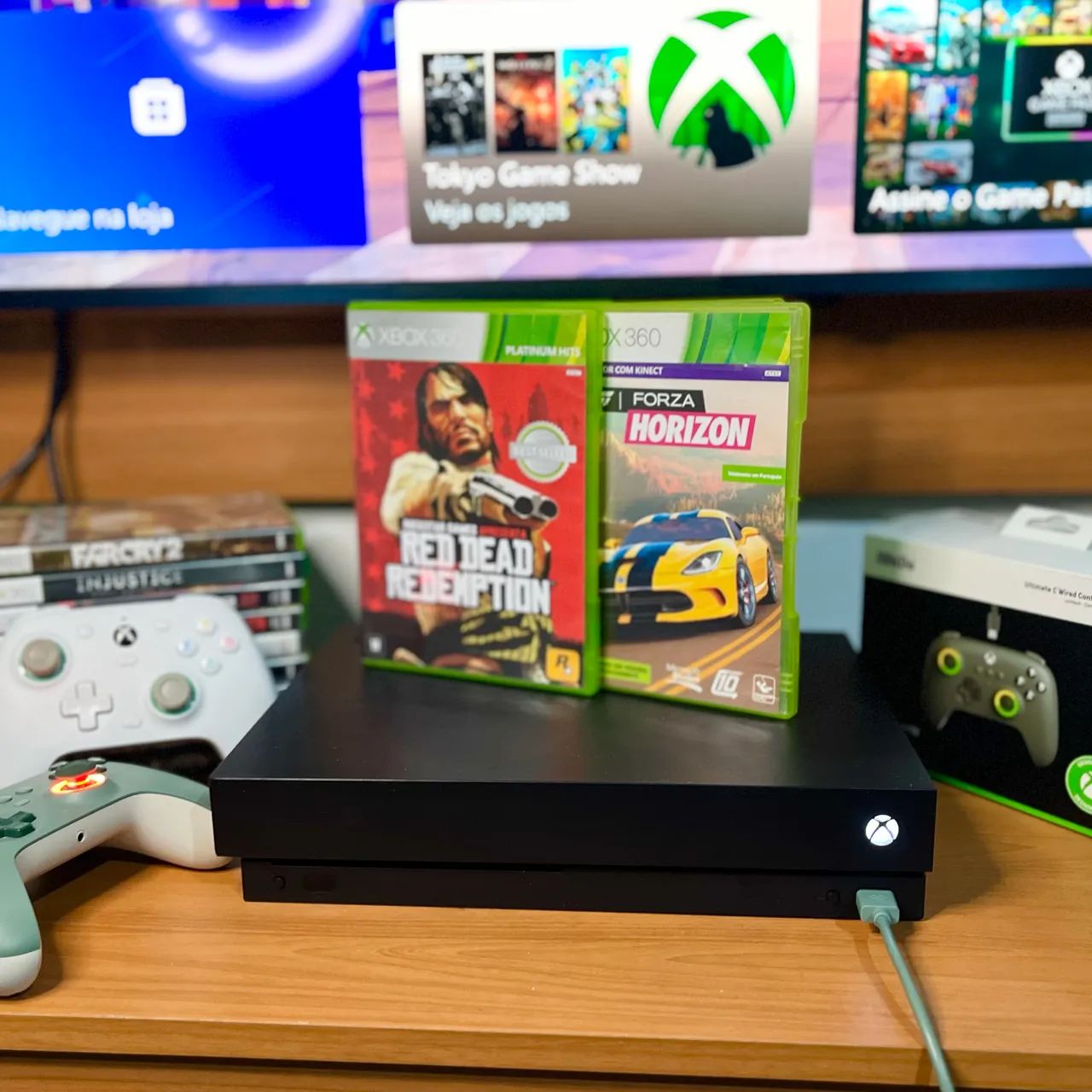 Xbox One X Com Controles e Jogos - Foto 2