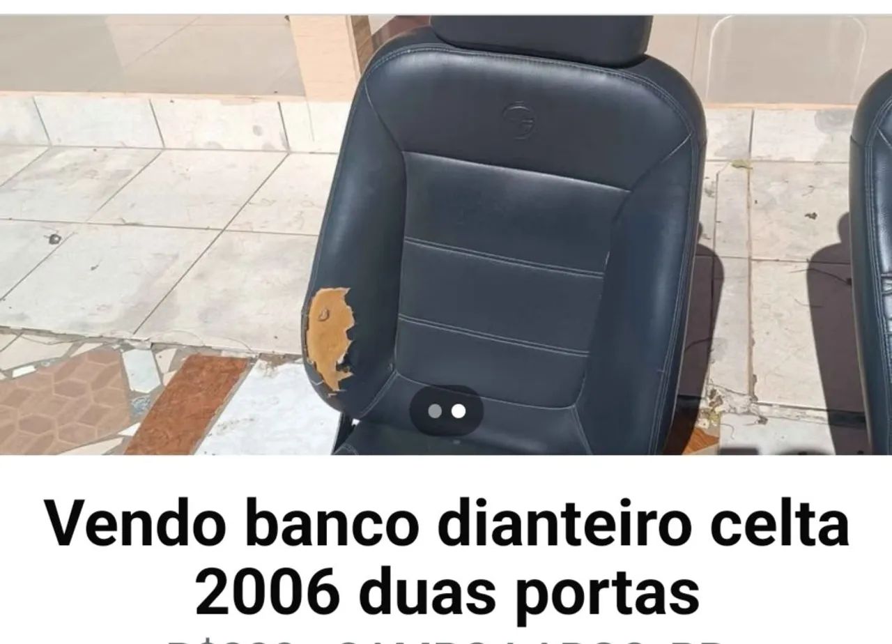 Conjunto de bancos carro celta 