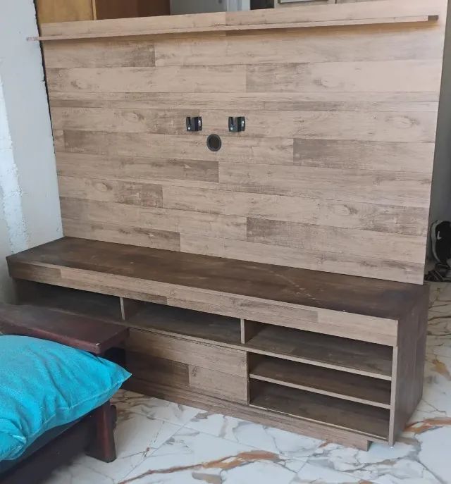 Rack com painel - Rústico $350 reais 