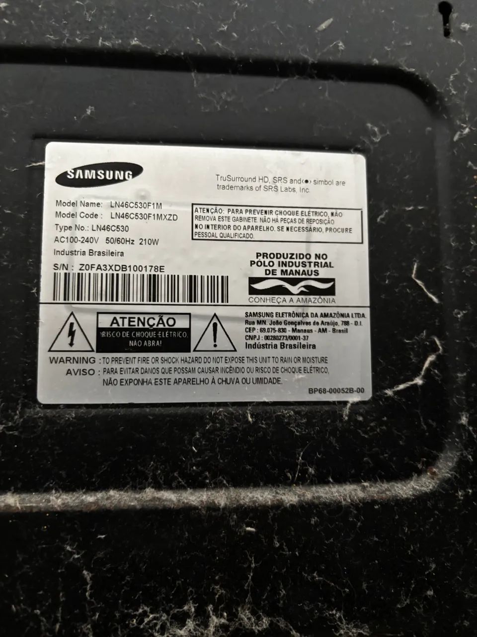TV SAMSUNG PARA REMOÇÃO DE PEÇAS  - Foto 2
