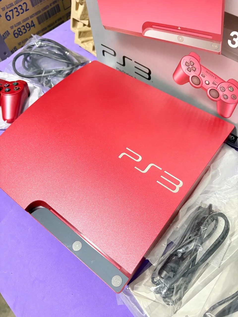 Console playstation 3 scarlet red ps3 vermelho - Foto 2