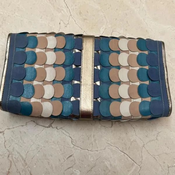 FERRI BRENNAND - CLUTCH TEXTURIZADA MULTICOLORIDA USADA  - Foto 2
