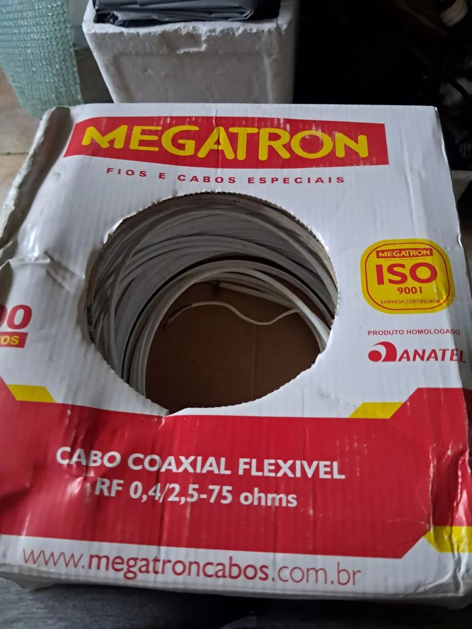 Cabo coaxial flexivel 
