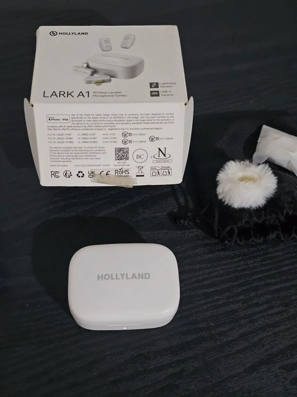 Microfone Hollyland Lark A1 Branco - Foto 4
