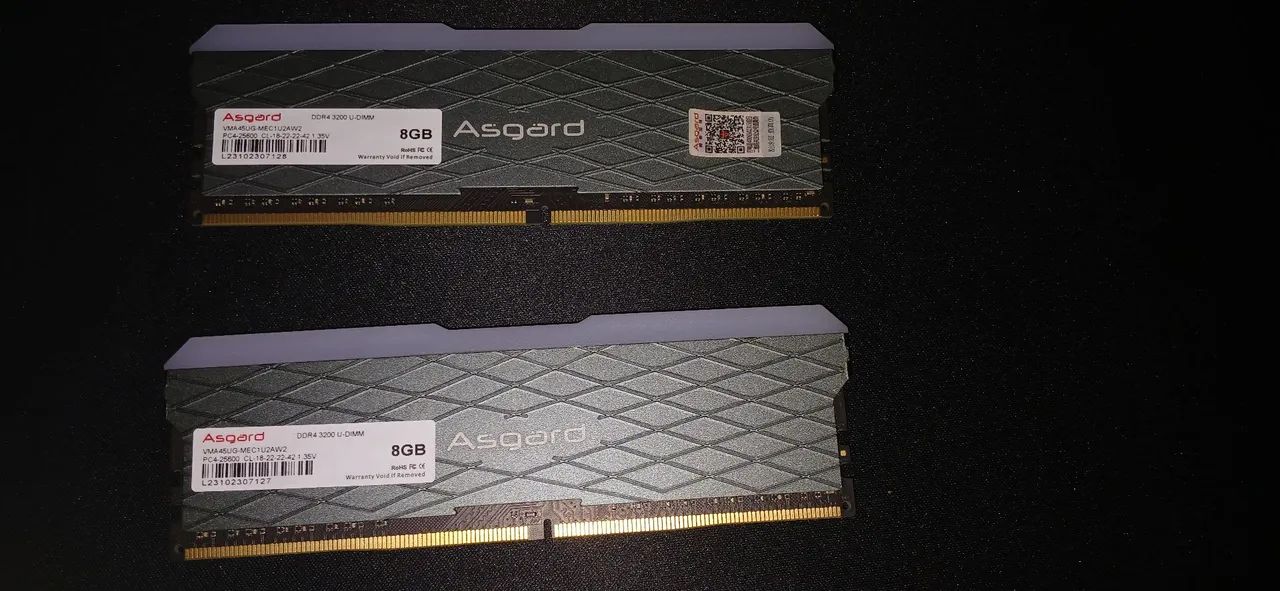 Memória asgard 2x8 DDR4 3200 - Memória RAM - Taboão, Diadema