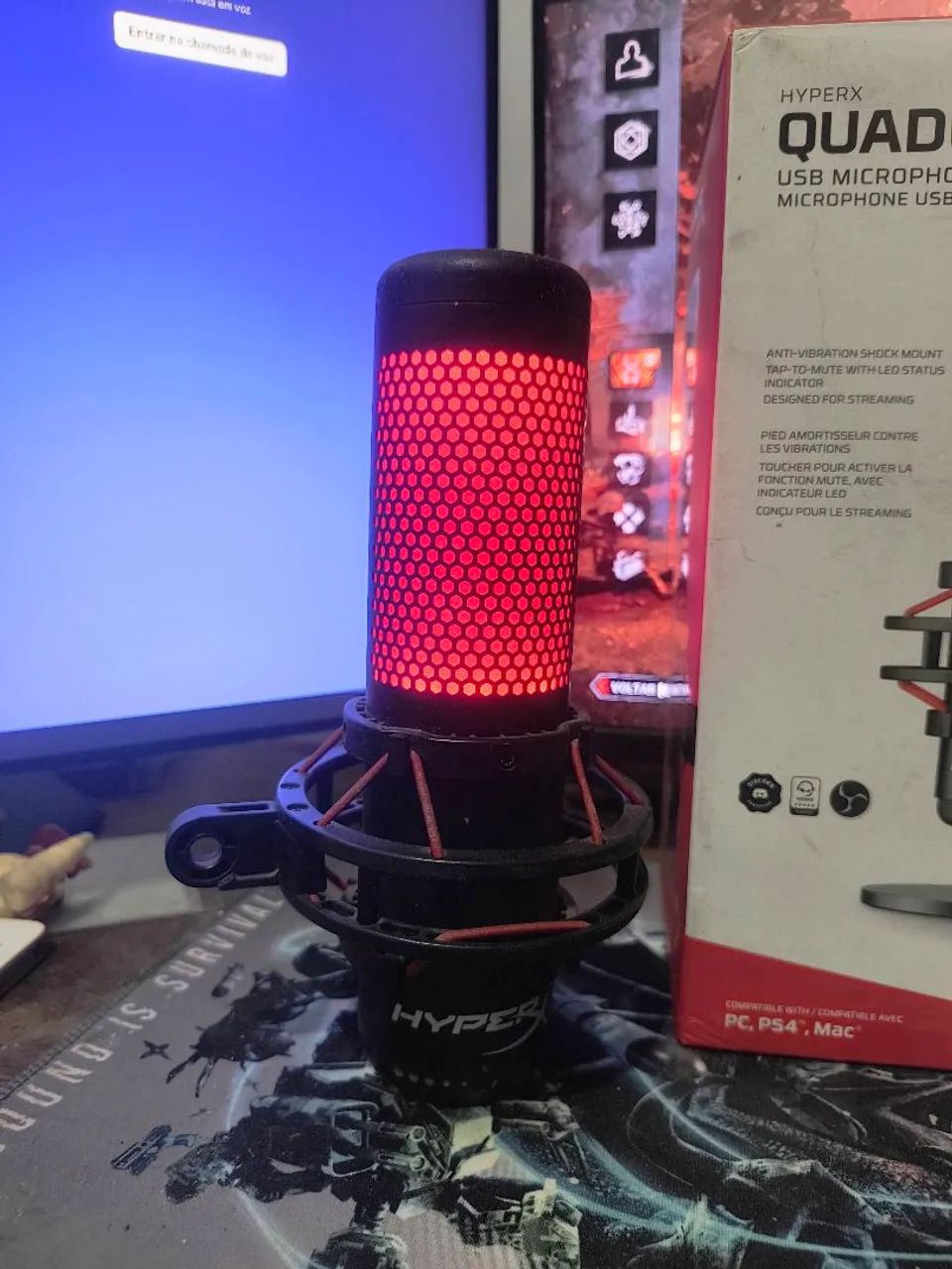 Microfone de Mesa HyperX Quadcast  - Foto 2