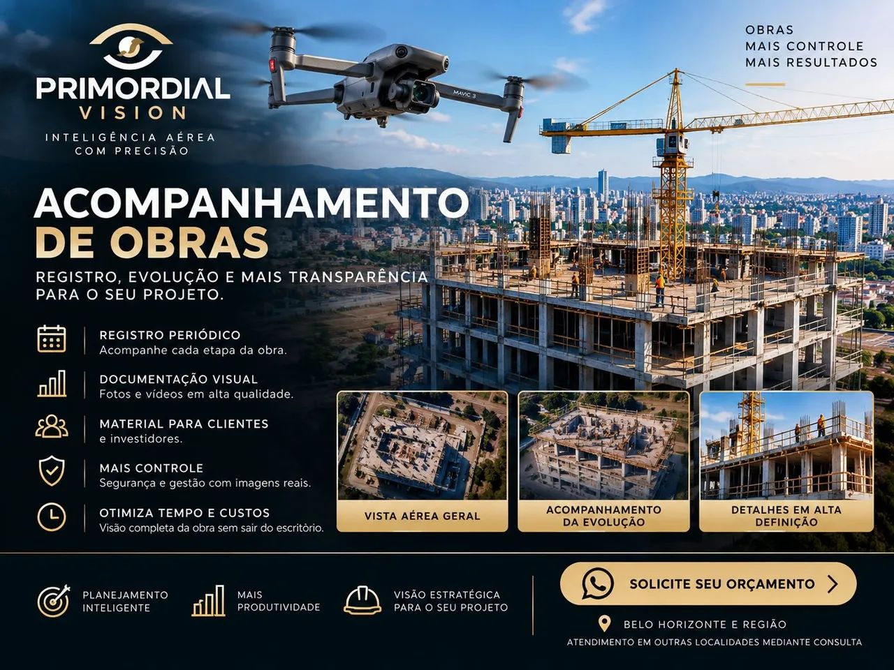 Serviço de captaçao de imagens com drones e inspeções
