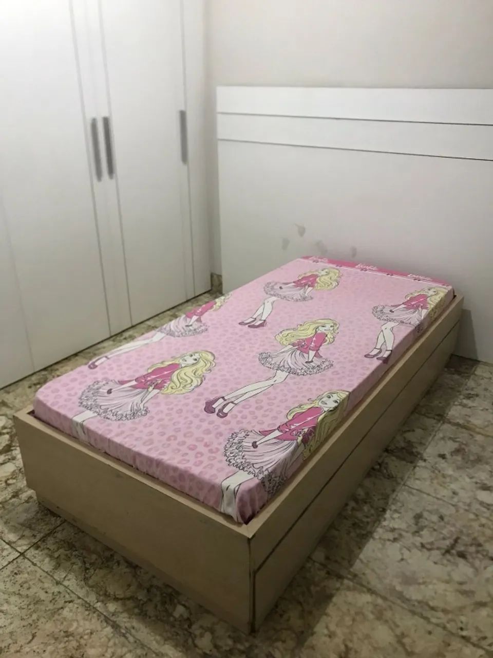BICAMA DE SOLTEIRO 100% MDF COR BEGE. SEM COLCHÃO. - Foto 2