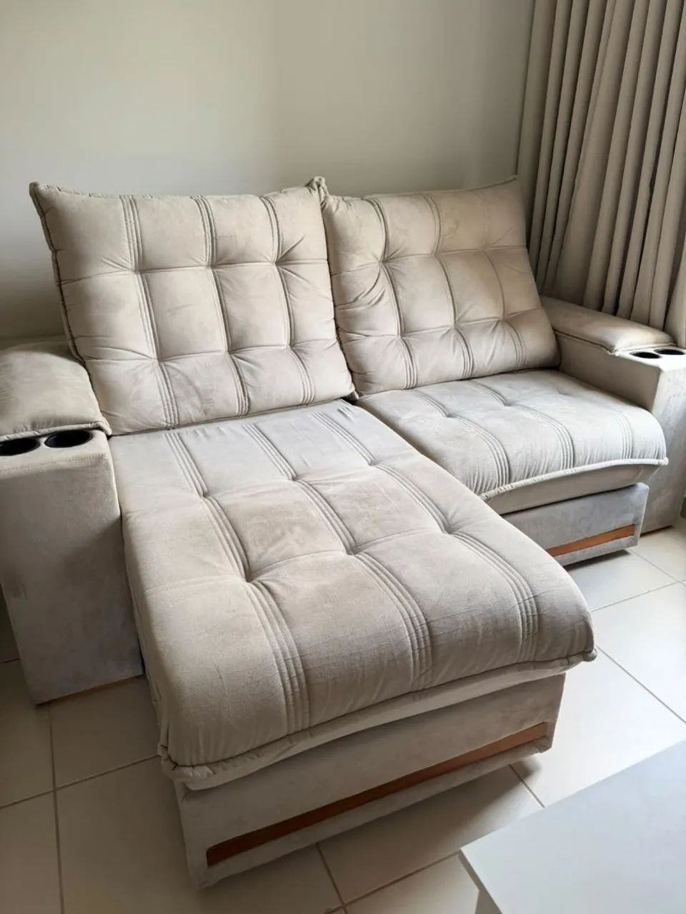 Sofá retrátil e reclinavel 2 lugares