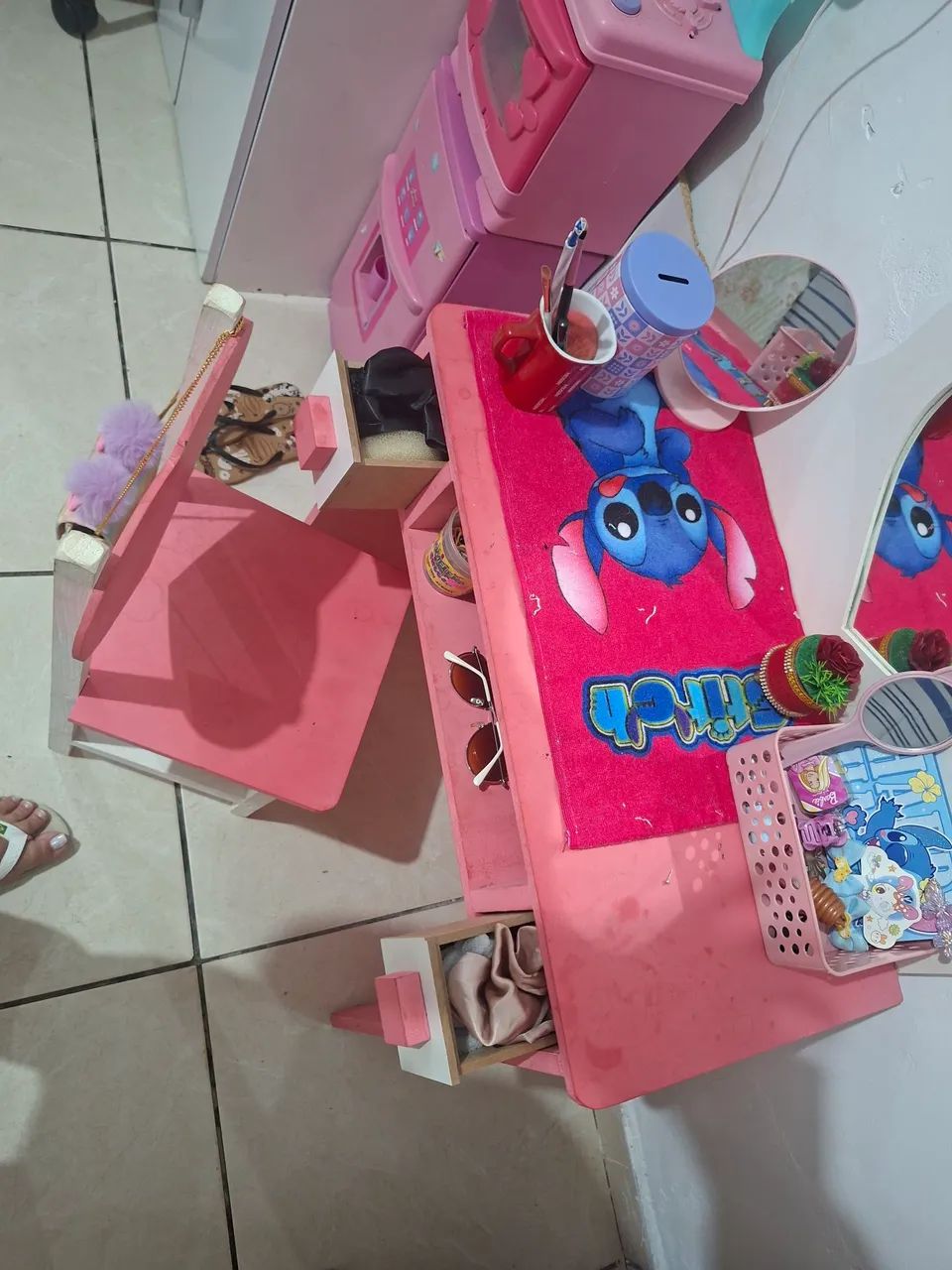 Vendo cama infantil e mini penteadeira - Foto 2