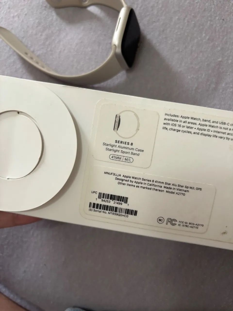 Apple watch series 8 41mm starlight - Foto 4