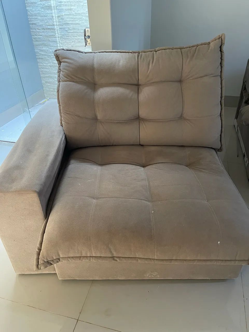 Sofá Retrátil e Reclinável Modular 3 Módulos - Para Reforma - Foto 3