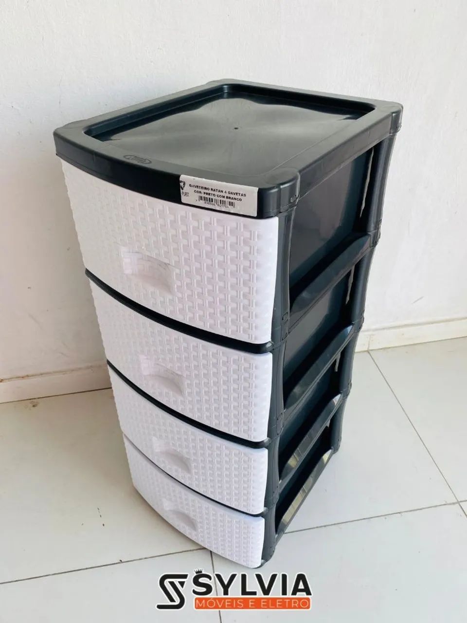 Armários de Plástico 4 Gavetas - Diversas Cores