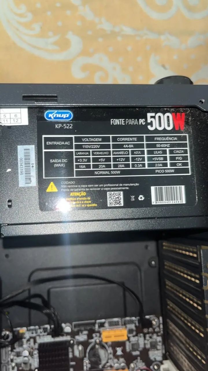 PC Intel i5-10400F 8GB RAM SSD 240GB Placa de Vídeo GT210 Win11 - Foto 4