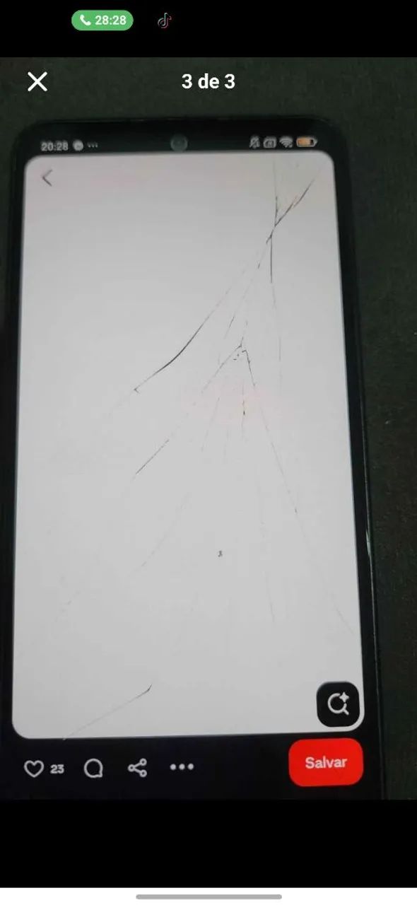 Redmi note 13 com a tela trincada  - Foto 3