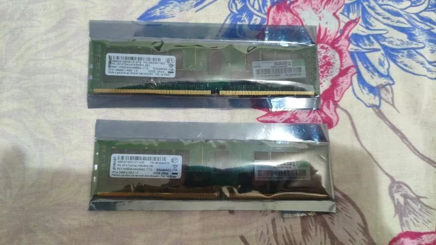 MEMÓRIA RAM 2x32GB DDR4 ECC (1 PENTE 800 OS DOIS POR 1500)