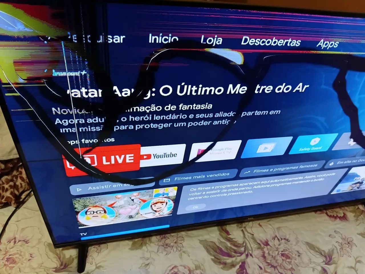 Tv tcl 40 polegadas com defeito 