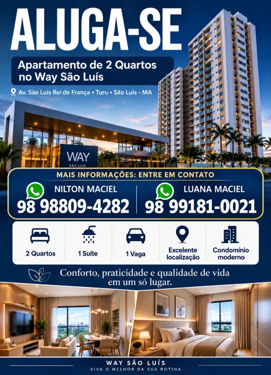 ALUGO APARTAMENTO NA WAY RESIDENCE