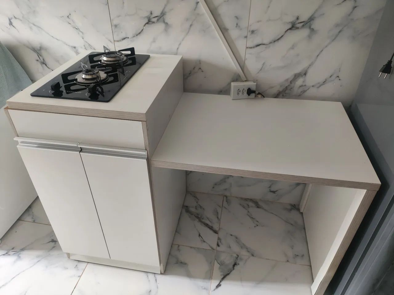 Móvel e Cooktop de 2 bocas 