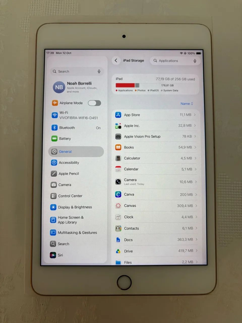 iPad mini 5 256gb + Apple pencil 1° geração - Tablets e E-Readers