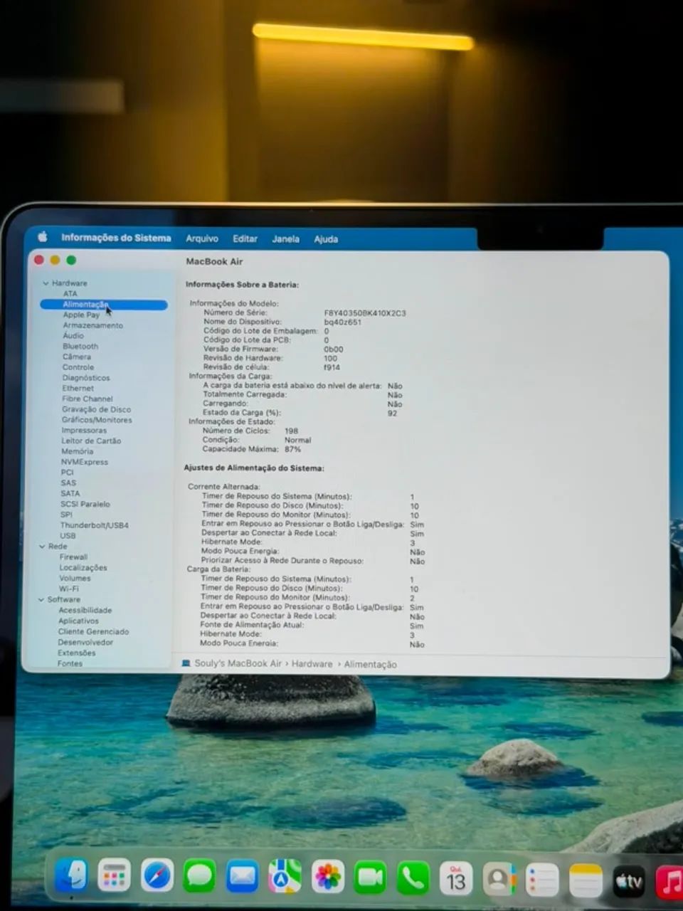 MacBook Air M3 256GB 8GB Ram 13 Polegadas Prata | Seminovo | Loja Fisica  - Foto 3