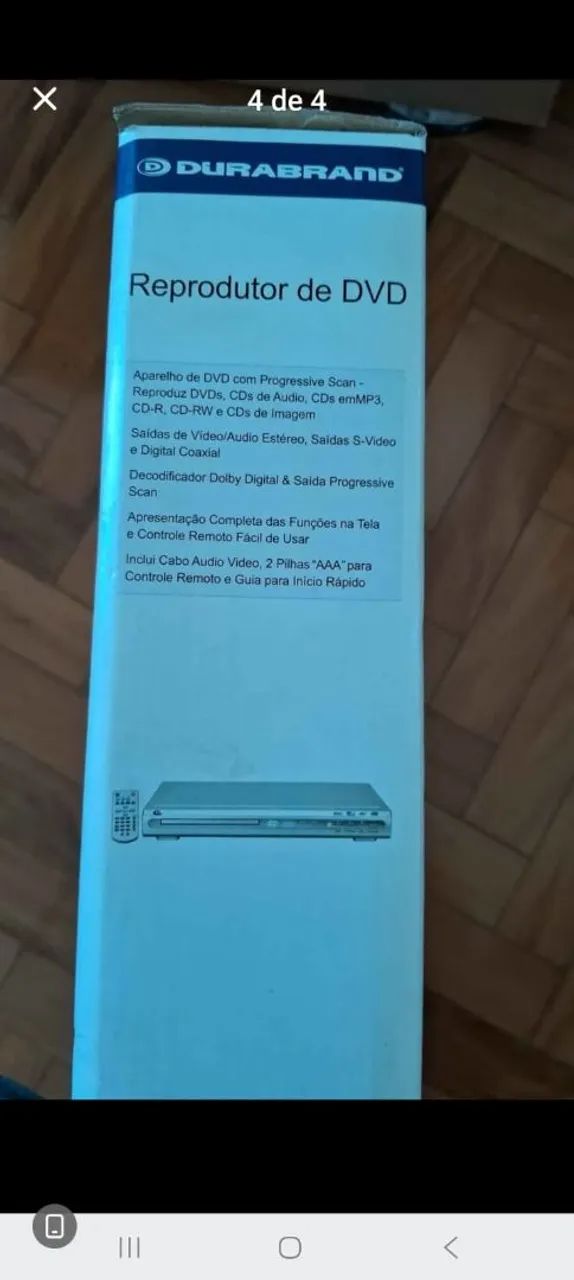 Reprodutor de DVD da marca Durabrand, modelo DVD-2005. - Foto 2