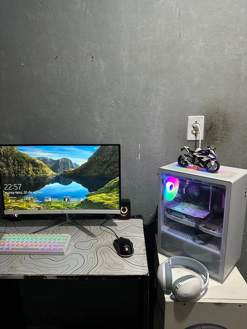 Vendo Pc Gamer Full White RX6600 - Foto 3