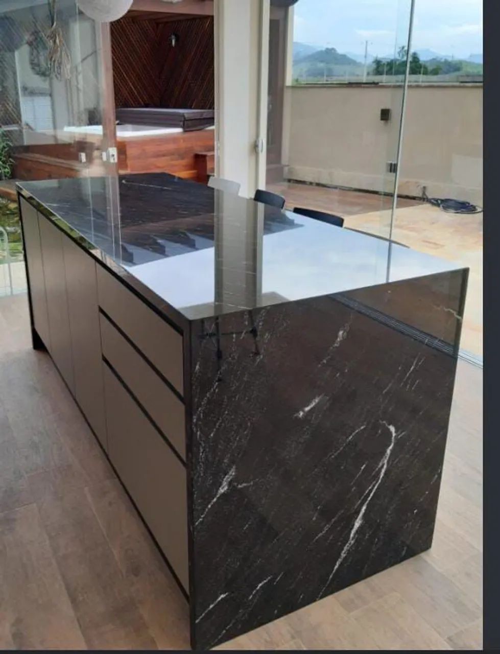 Mesas lavatório preto vialactea e outros materiais  - Foto 3