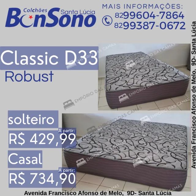 colchão solteiro D33 robust 100% espuma colchões novos de fabrica