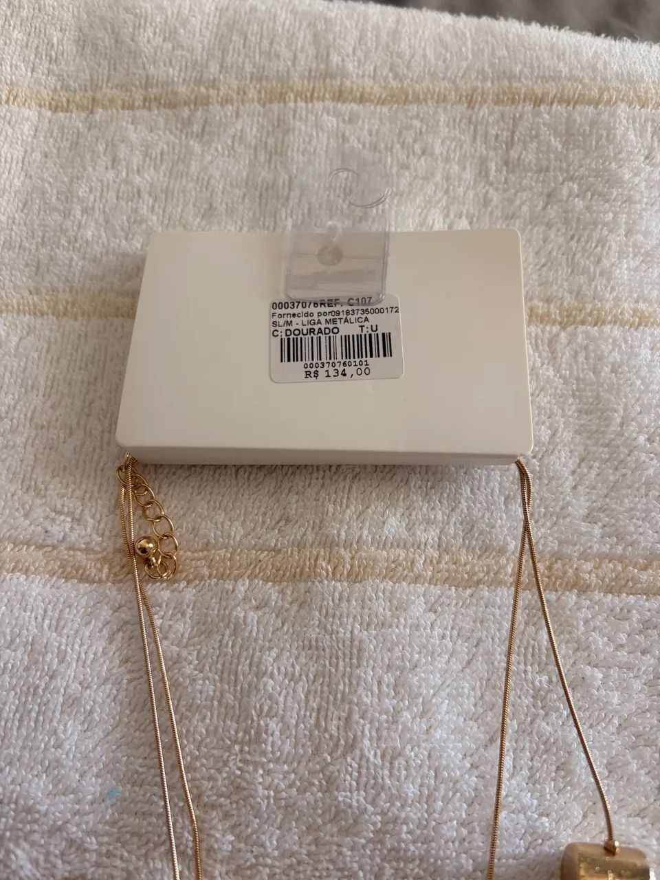 Colar duplo dourado lebriju - Foto 4