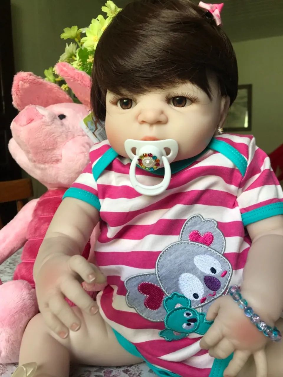 Boneca Realista Reborn Silicone Cecilia