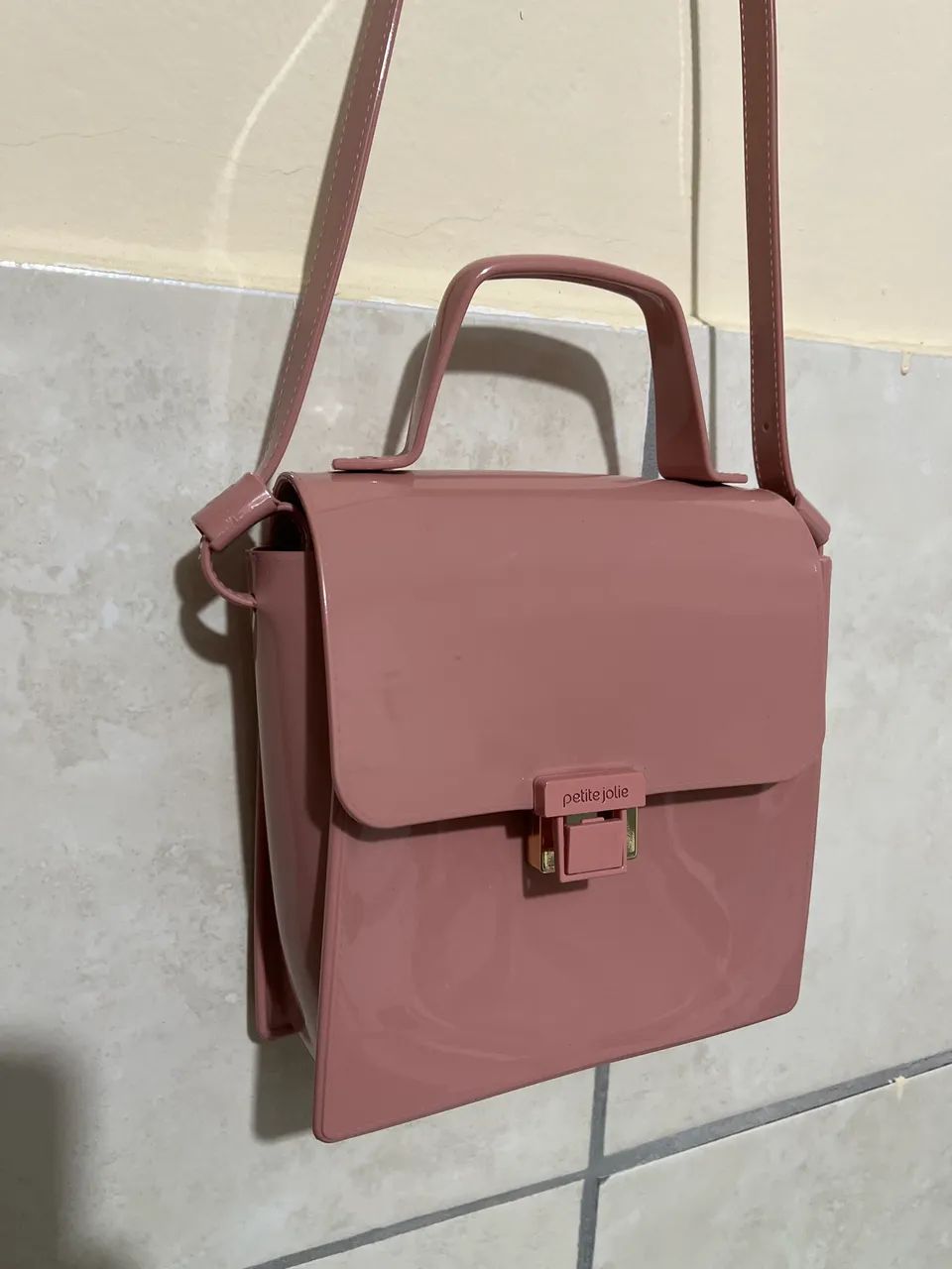 Bolsa Petite Jolie rosê nova sem uso  - Foto 4