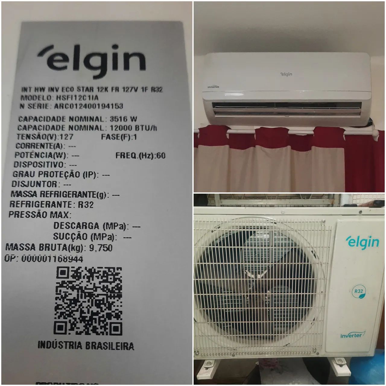 Vendo Ar Condicionado Split 12000 Btus (Funcionando)