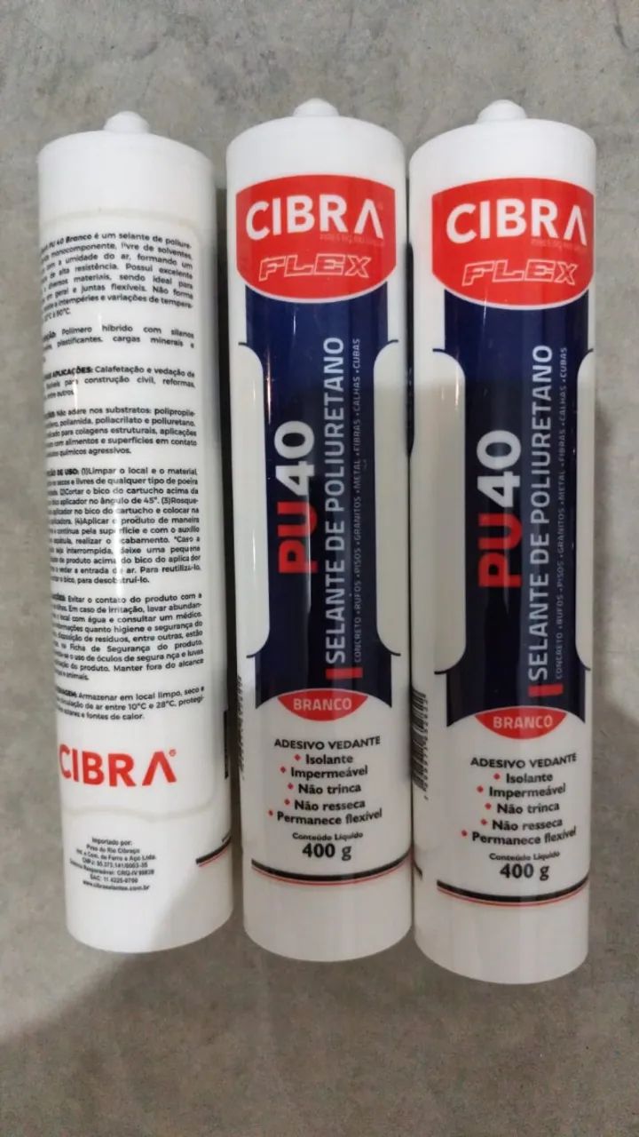 Selante Pu 40 Branco 400 Gr - Cibra