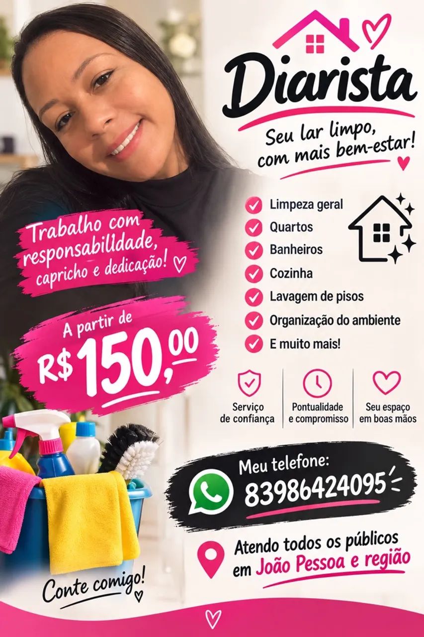 Diarista e Uber particular  