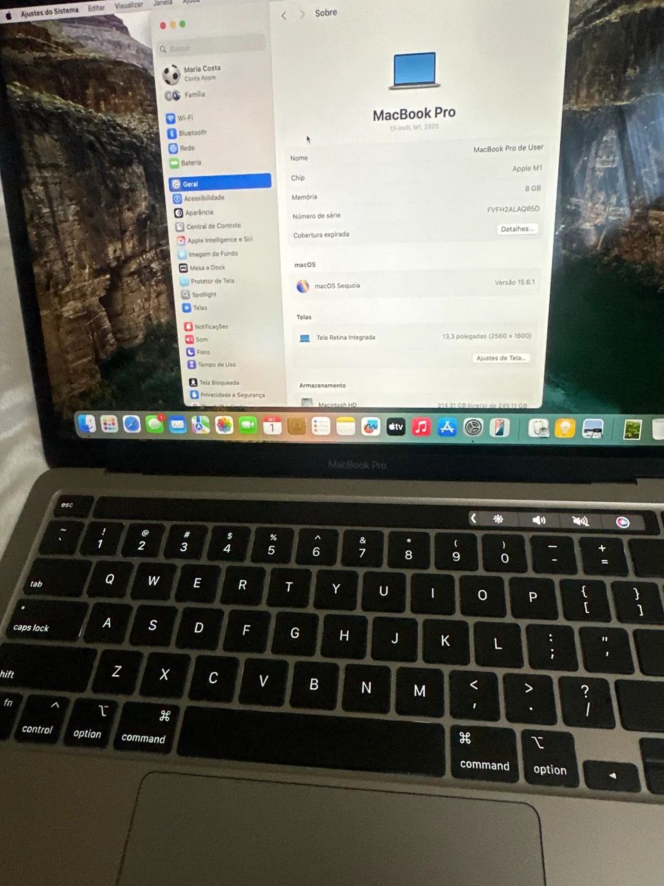 MacBook Pro 13 a2338 (2020) Apple M1