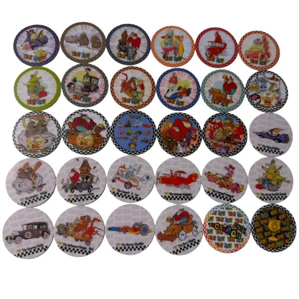 Coleção de tazos corrida maluca
