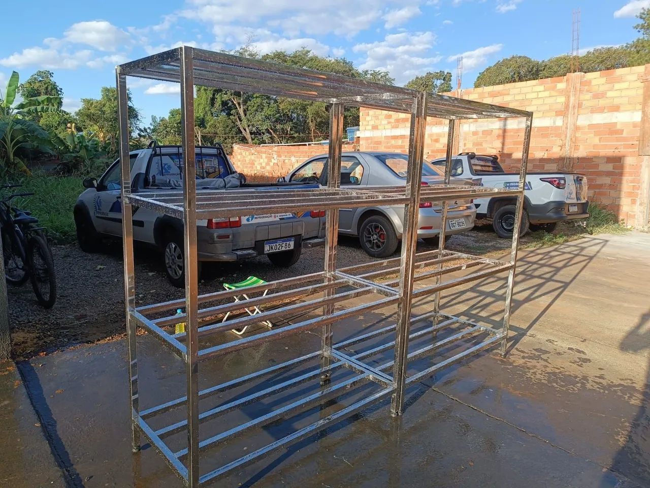 Mesas pias e prateleiras inox  - Foto 4