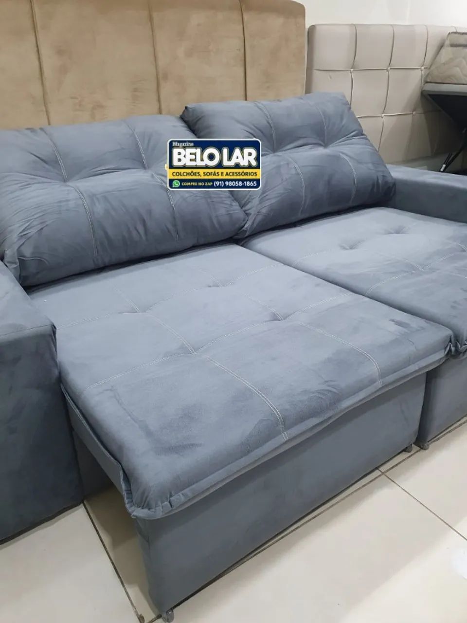 Sofá Retrátil e Reclinável