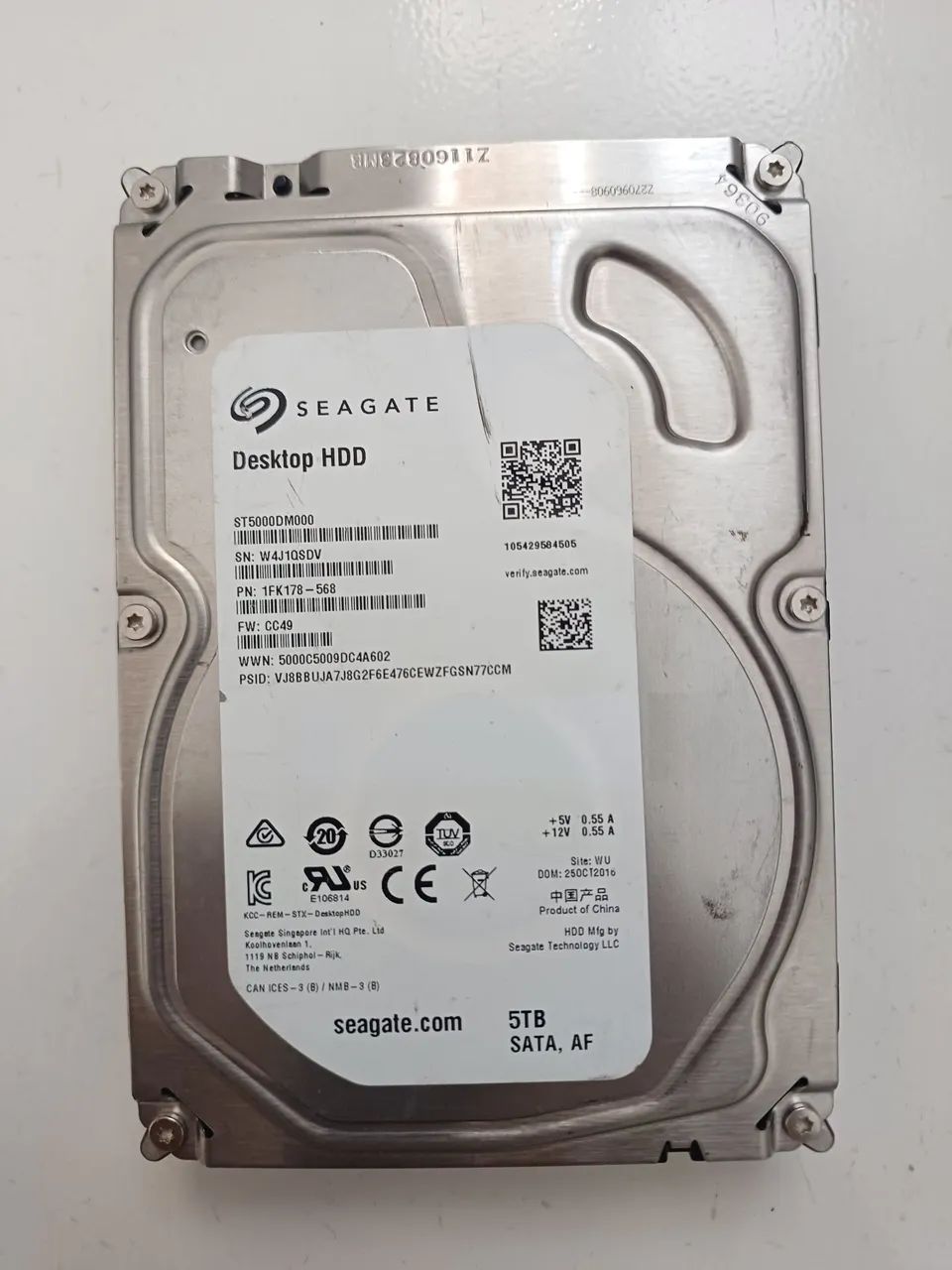 Hd seagate 5TB cftv dvr nvr cpu 