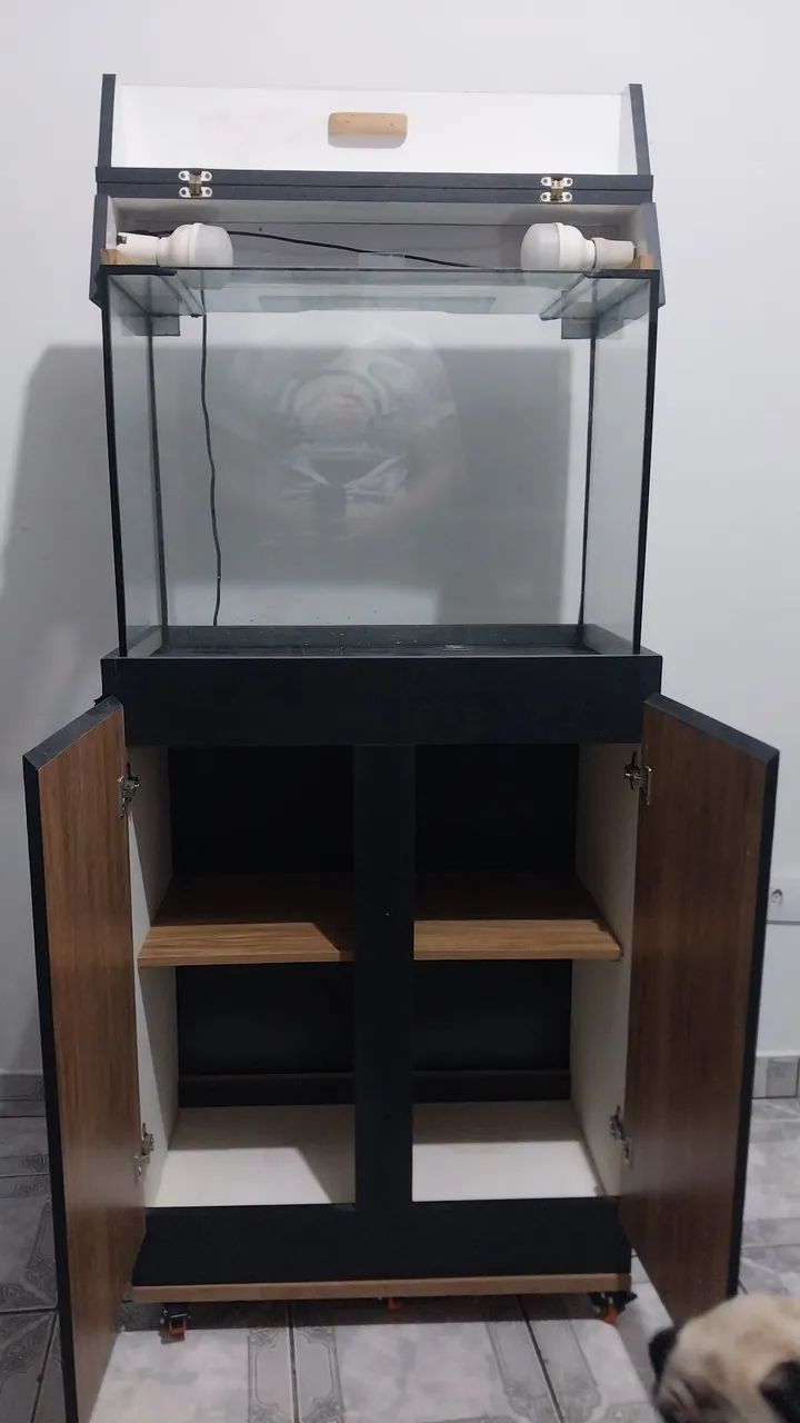 Vendo aquário 80lt + HangOn + termostato - Foto 3