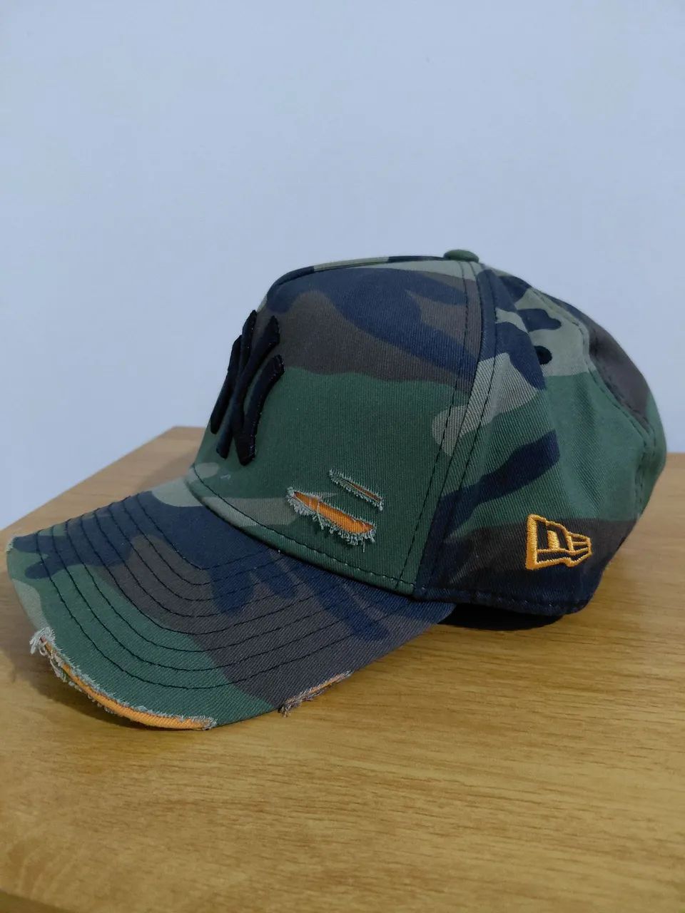 Boné New Era 9FORTY A-Frame Yankees Camuflado Original - Novo - Foto 2