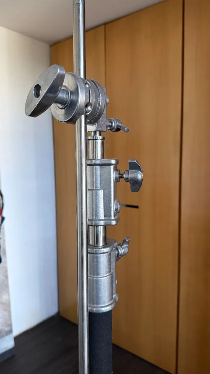 Tripé Girafa Profissional aço Inox 3m novinho - Foto 6