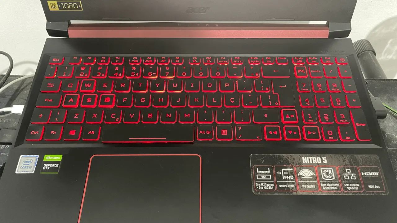 Notebook Acer Nitro 5 - GTX 1650 - Core i5 - 24GB RAM - 120GB SSD - 17 polegadas - Foto 5