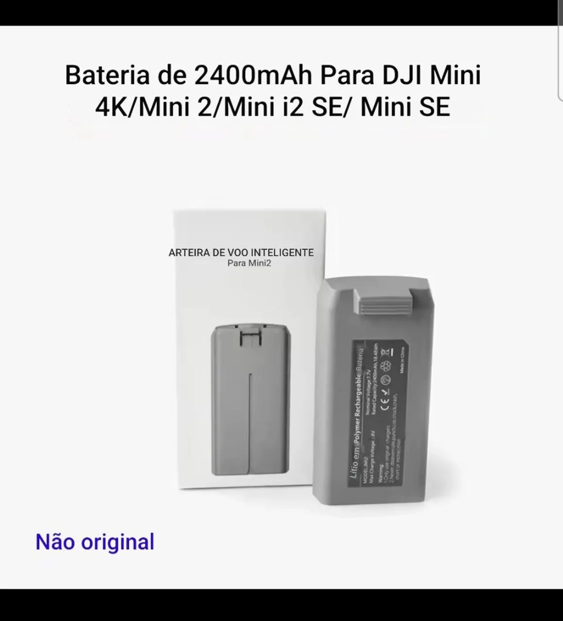 Kit Fly More (Dji Mini 2, Se, 4k)1 Hub Carreg., 1 Bateria, 1 Bag. - Foto 3