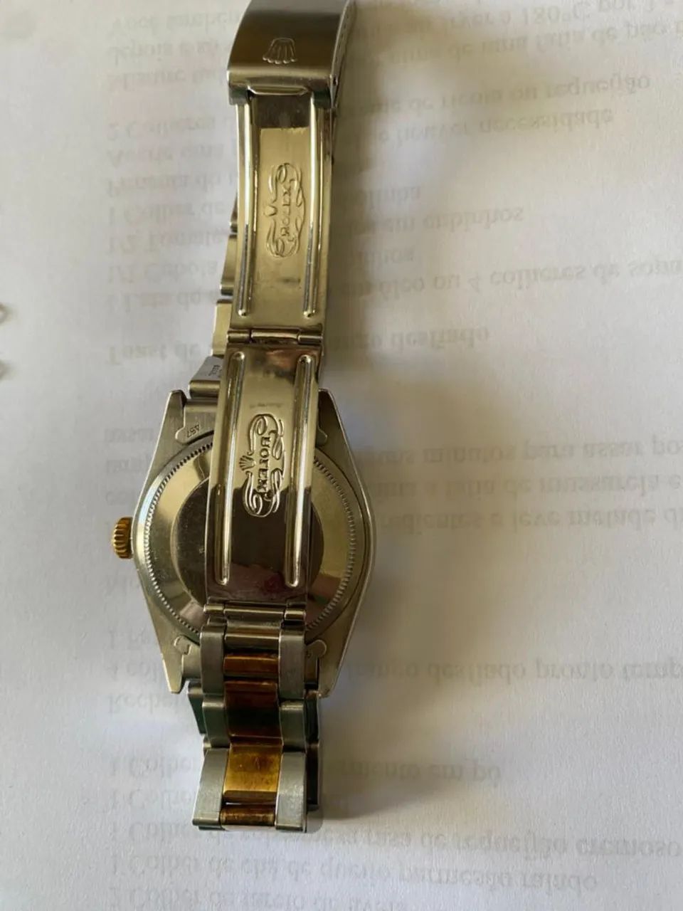 Relógio Rolex Oyster Perpetual Data - Ouro - Foto 2