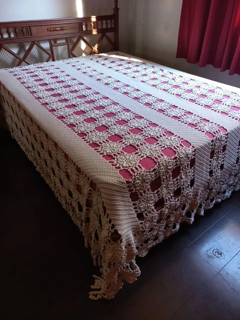 COLCHA artesanal em croche - Foto 3